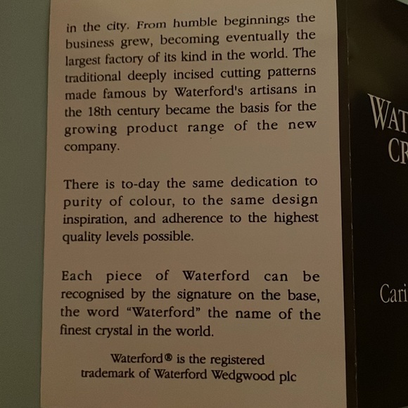 1982 Waterford Crystal PARTRIDGE in A PEAR TREE 12 Days Christmas. - Picture 12 of 15